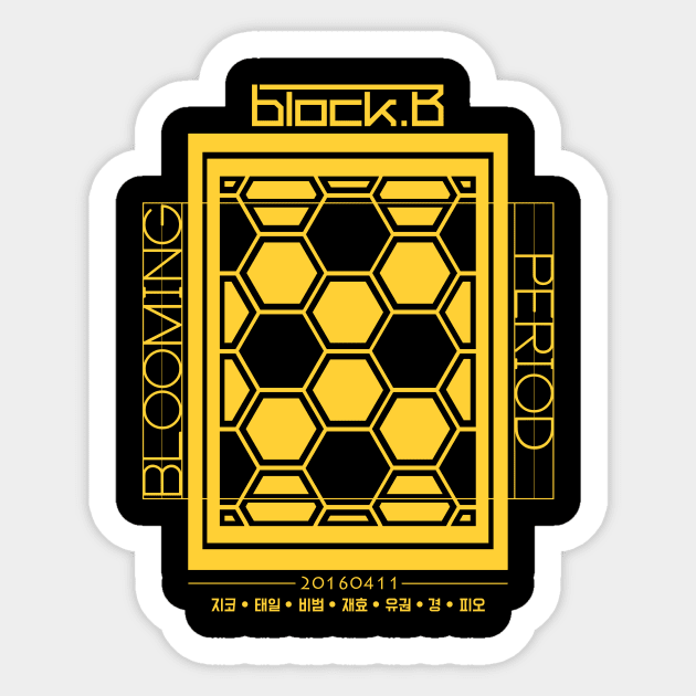 Block B - Blooming Period v2 - Gold Sticker by JO_D_D